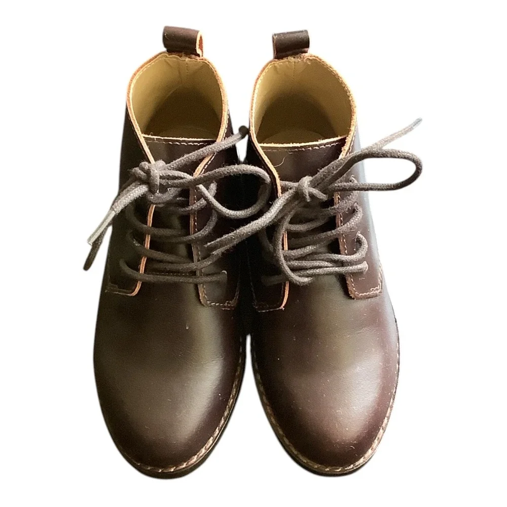 Janie and Jack Kids Brown Leather Desert Chukka Boots Size 8 101259001 Holiday